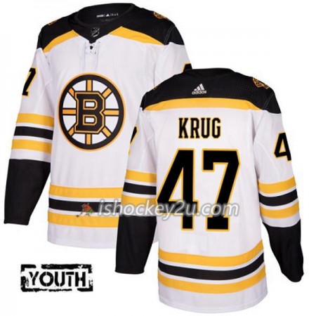 Børn NHL Boston Bruins Trøje Torey Krug 47 Adidas 2017-2018 Hvid Authentic